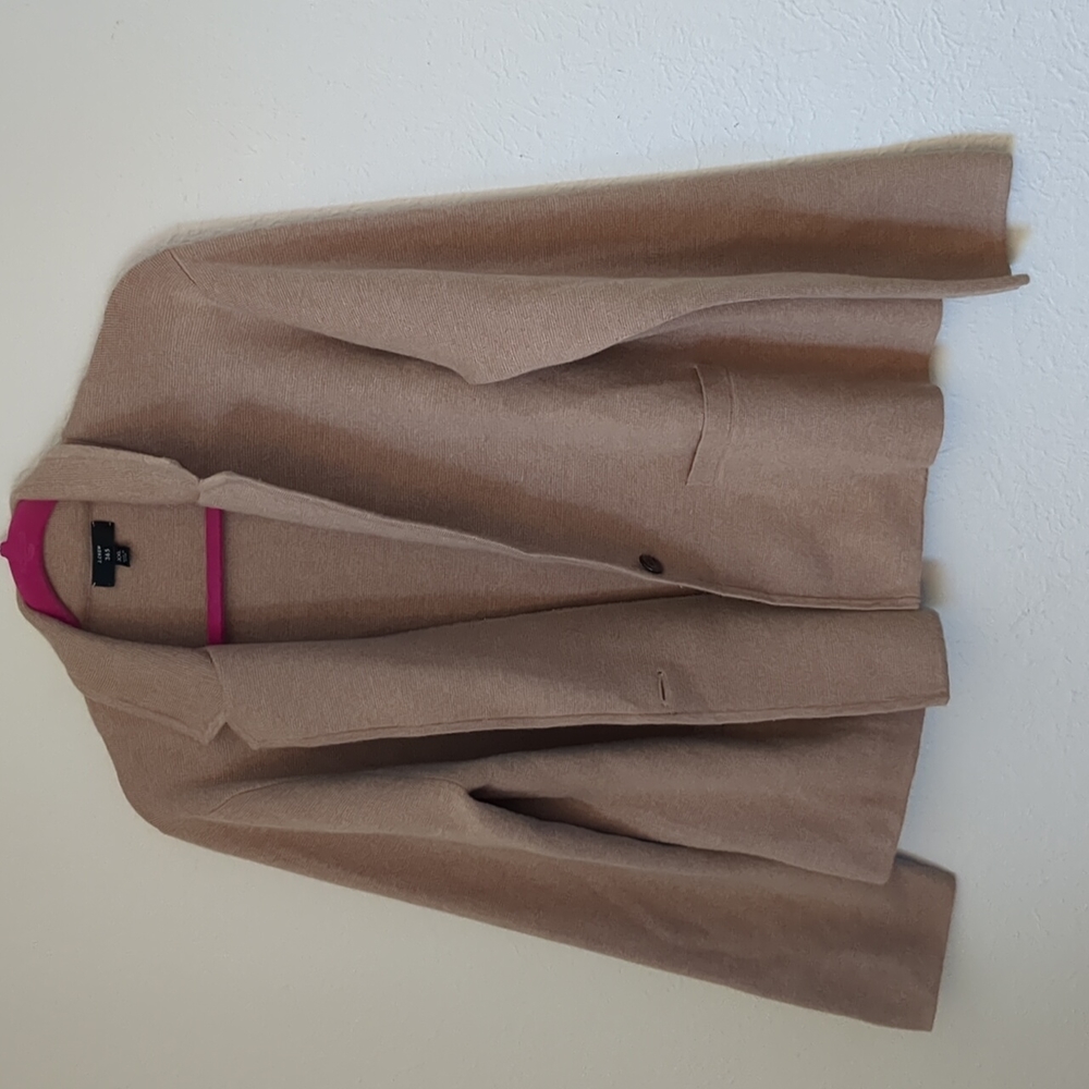 J. Crew Camel Sweater Blazer